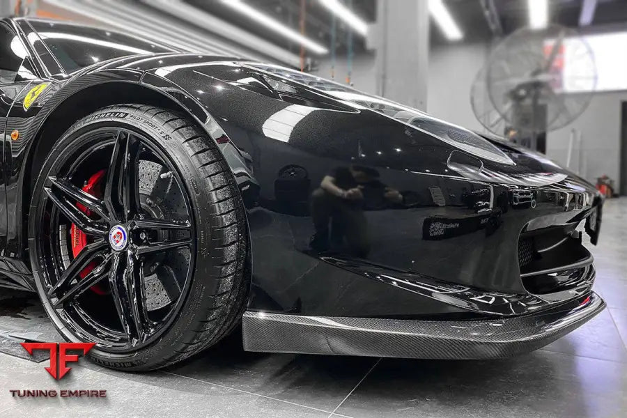 FERRARI F458 COUPE & SPYDER AP STYLE CARBON FIBER FRONT LIP BSD