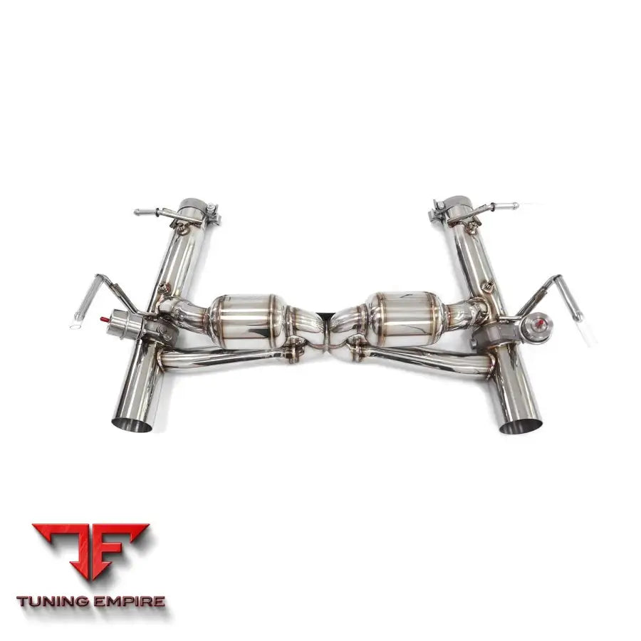 FERRARI F8 3.9T STAINLESS STEEL CATBACK RAZOR EXHAUST WITH MUFFLER VALVE