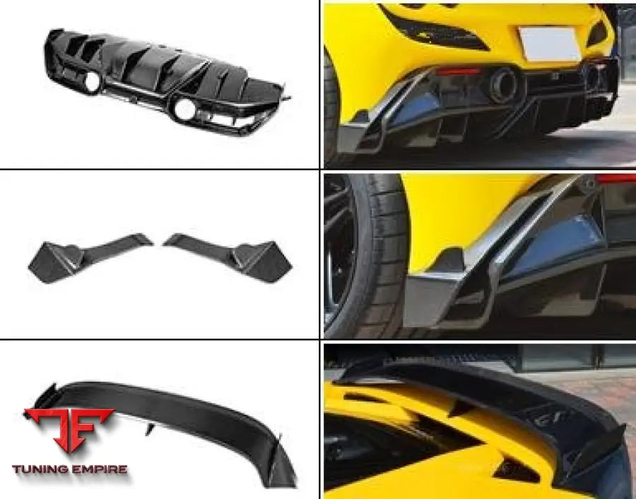 FERRARI F8 CARBON FIBER PARTS