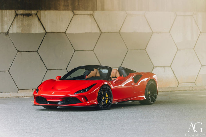Ferrari F8 Spyder on custom forged wheels