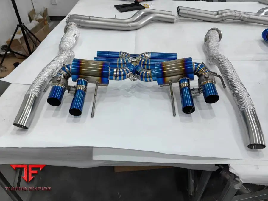 FERRARI F8 TITANIUM VALVETRONIC EXHAUST SYSTEM & CATLESS DOWNPIPES