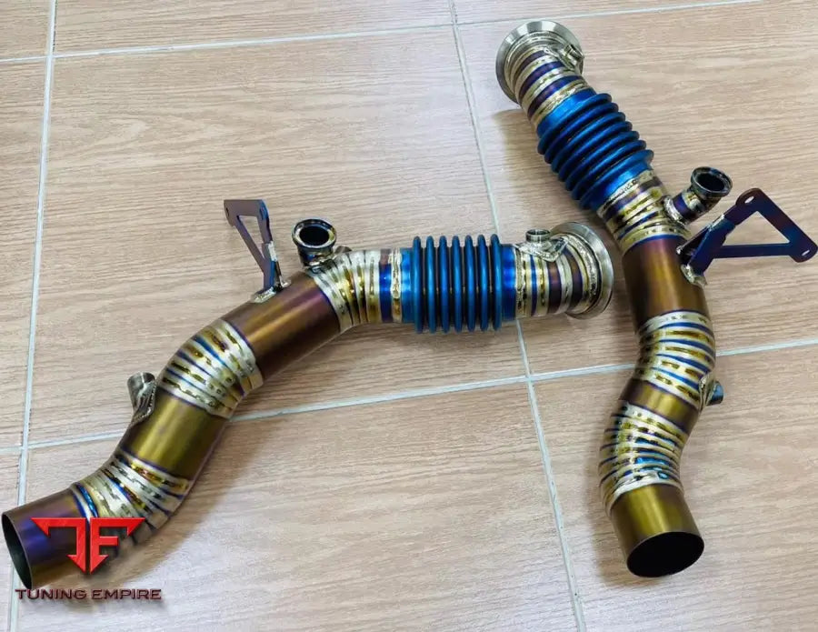 FERRARI F8 TRIBUTO V8 TITANIUM CATLESS DOWNPIPE