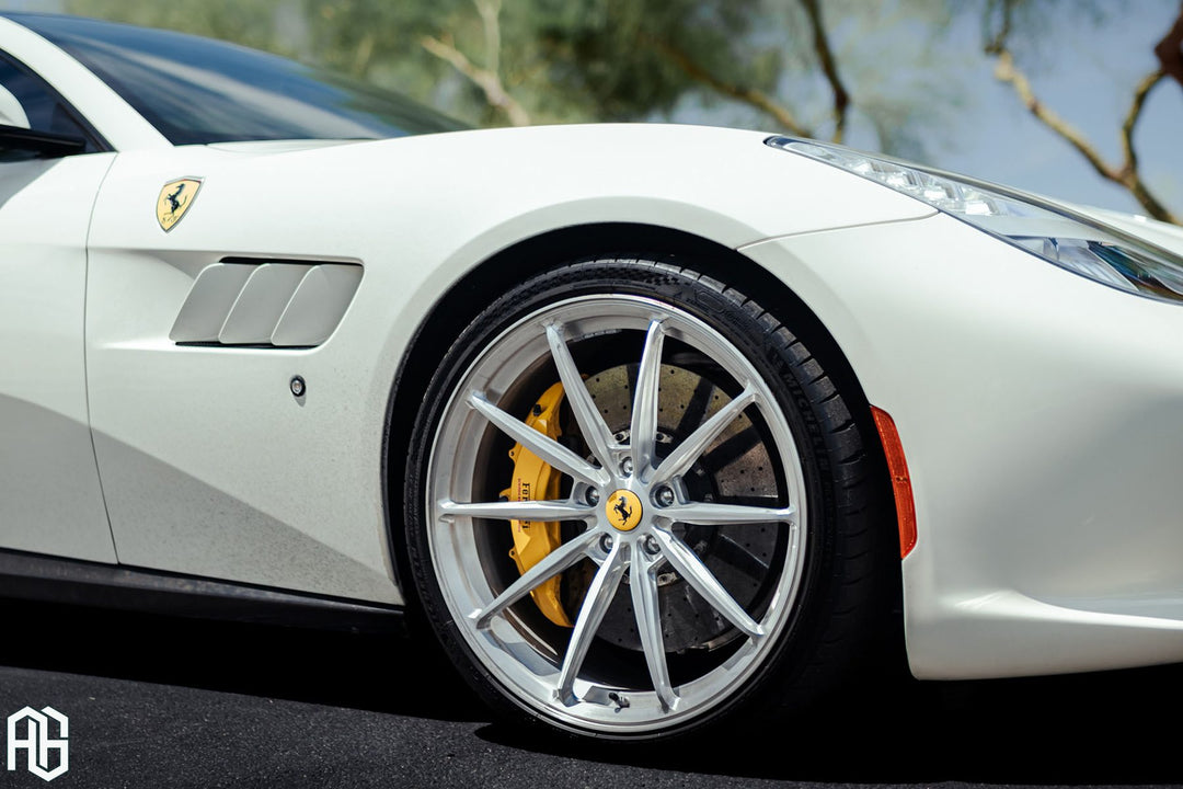 Ferrari GTC Lusso on custom forged wheels