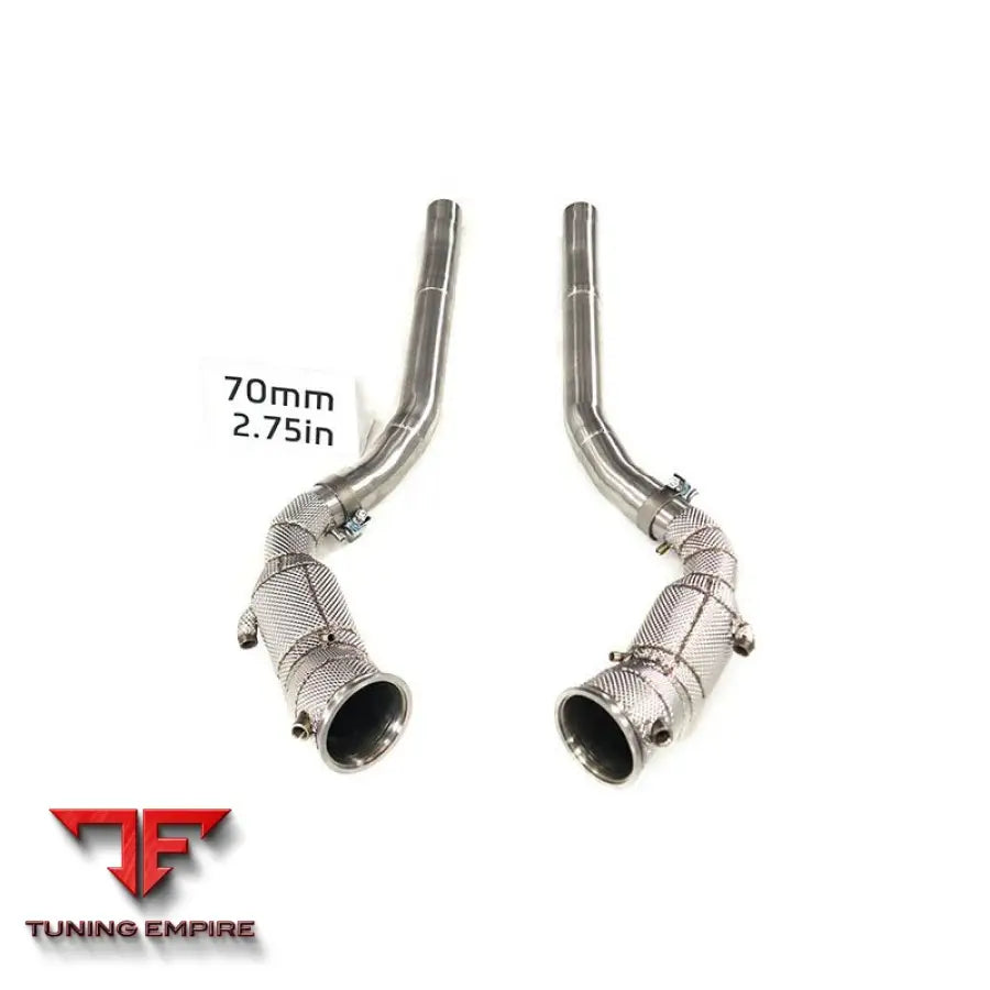 FERRARI PUROSANGUE 6.5L STAINLESS STEEL DOWNPIPE WITH HEAT SHIELD