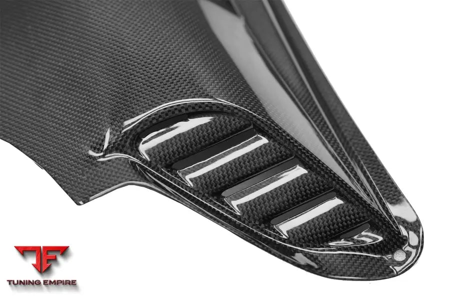 FERRARI PUROSANGUE FUV TYPE F175 OEM STYLE DRY CARBON FIBER INNER ENGINE COVER (2PCS) BSD