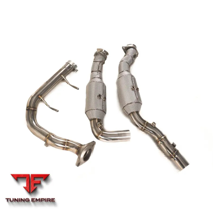 FERRARI RAPTOR F150 3.5T RAZOR EXHAUST DOWNPIPE WITH HEAT SHIELD