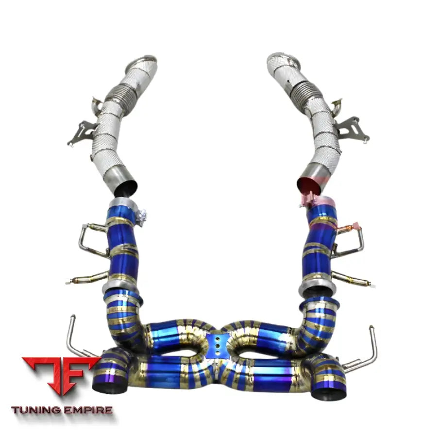 FERRARI SF90 3.9T V8 DOWNPIPE CATBACK TITANIUM EXHAUST SYSTEM 2019-2023