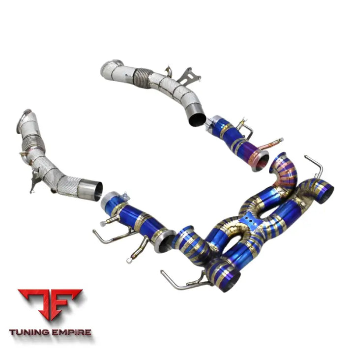 FERRARI SF90 3.9T V8 DOWNPIPE CATBACK TITANIUM EXHAUST SYSTEM 2019-2023