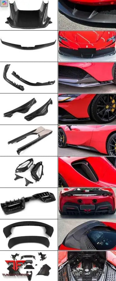 FERRARI SF90 CARBON OEM STYLE PARTS