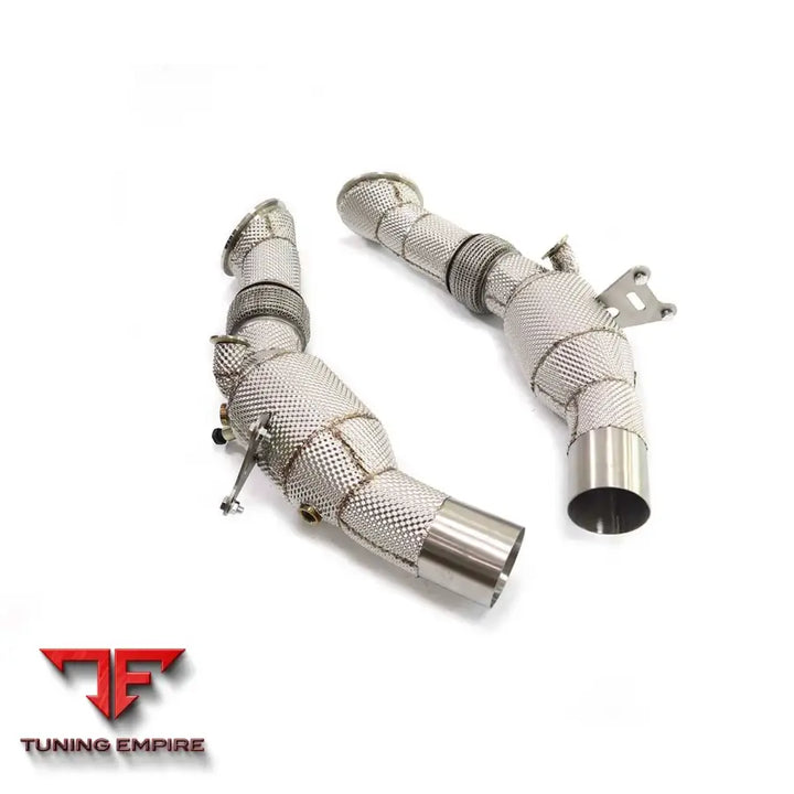 FERRARI SF90 RAZOR EXHAUST CAT DOWNPIPE WITH HEAT SHIELD