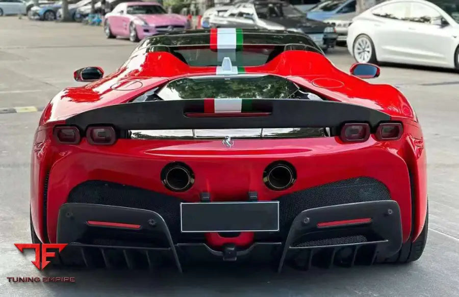FERRARI SF90 REAR SPOILER COVERS