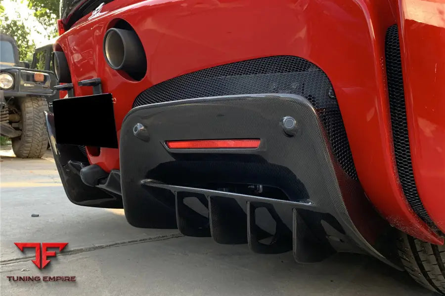 FERRARI SSF90 STRADALE OE STYLE AUTOCLAVE CARBON FIBER REAR DIFFUSER BSD
