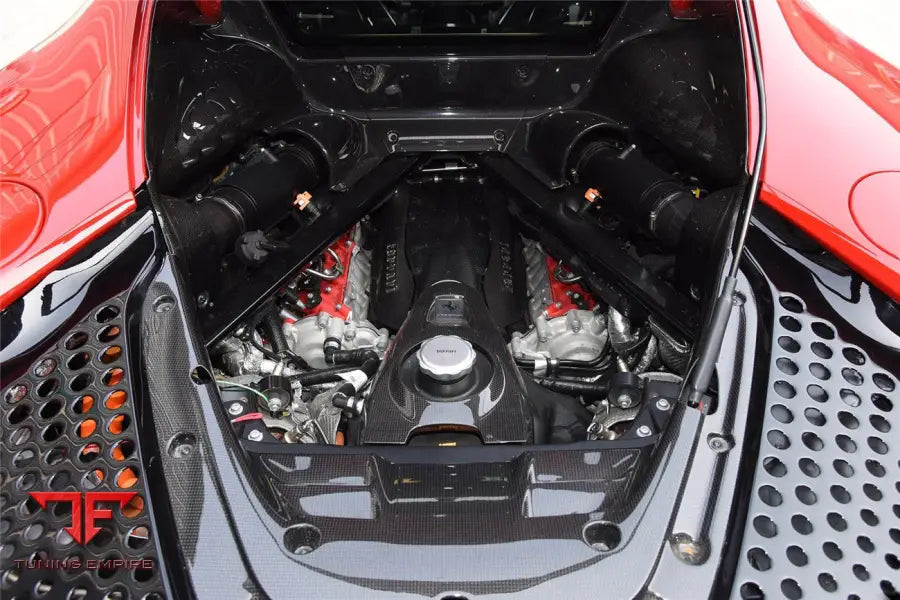 FERRARI SF90 STRADALE OE STYLE AUTOCLAVE CARBON FIBER ENGINE INTERIOR BSD
