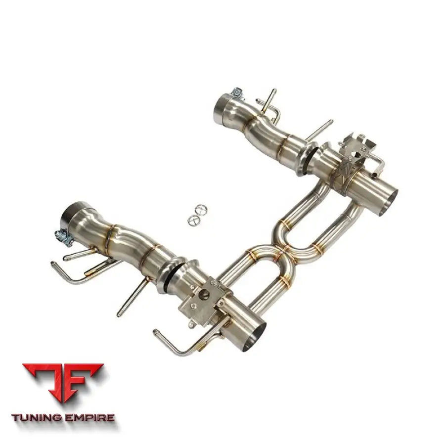 FERRARI SF90 VALVETRONIC STAINLESS STEEL CATBACK RAZOR EXHAUST WITH MUFFLER VALVE