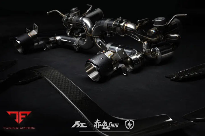FI EXHAUST FERRARI 488 GTB CHITU PERFORMANCE PACKAGE EXHAUST SYSTEM AND BODY KIT