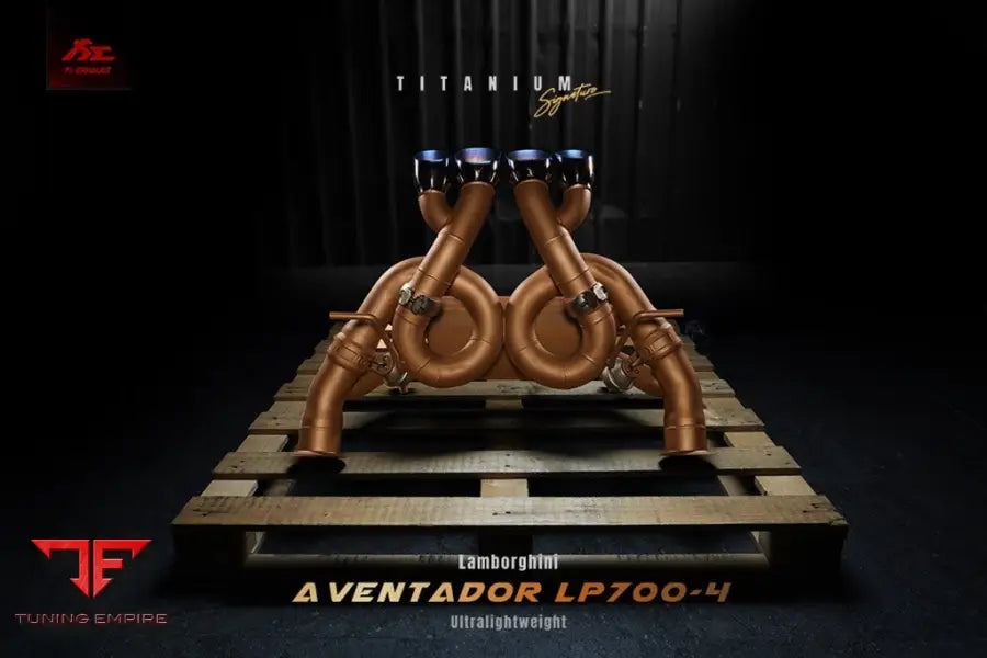 FI EXHAUST LAMBORGHINI AVENTADOR LP750-4 SV F1 HIGH PITCH VERSION TITAMIUM EXHAUST SYSTEM