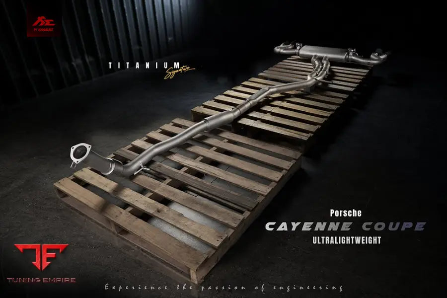 FI EXHAUST PORSCHE 9Y0 CAYENNE 3.0T / COUPE TITANIUM EXHAUST OPF/NON-OPF EXHAUST SYSTEM