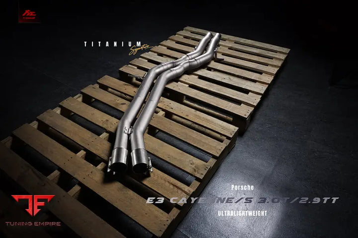 FI EXHAUST PORSCHE 9Y0 CAYENNE S / COUPE S 2.9TT TITANIUM EXHAUST OPF / NON-OPF EXHAUST SYSTEM