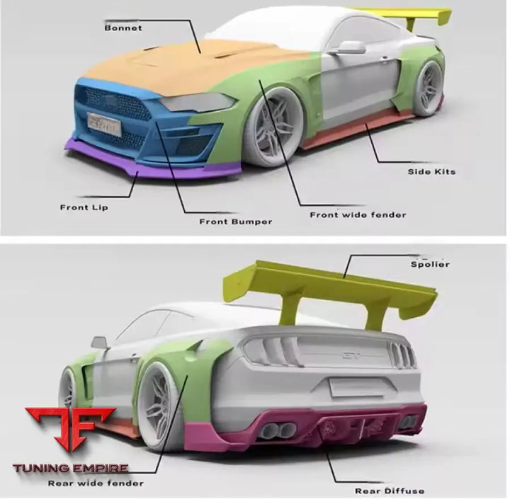 FORD MUSTANG 2018 + CARBON FIBER BODY KIT