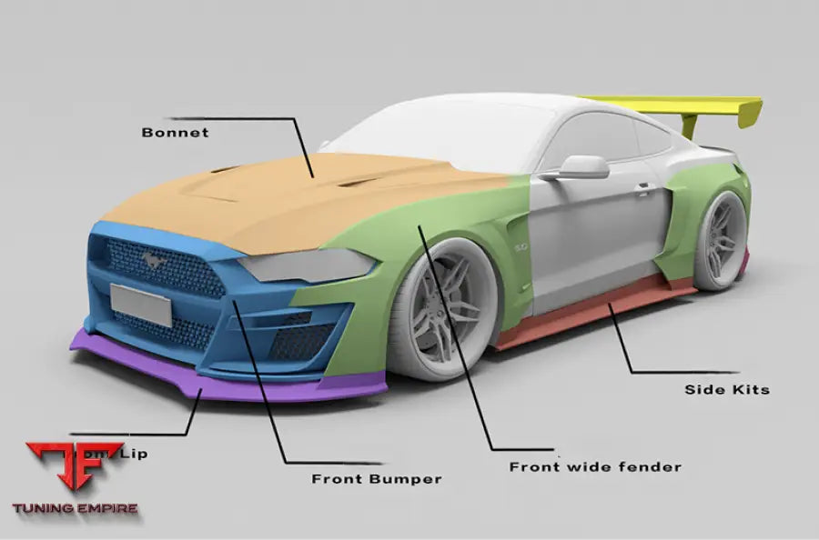 FORD MUSTANG CARBON FIBER BODY KIT PARTS