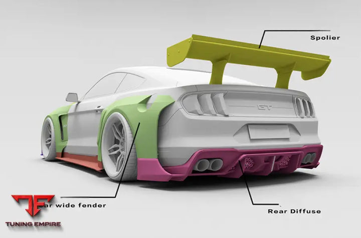 FORD MUSTANG CARBON FIBER BODY KIT PARTS