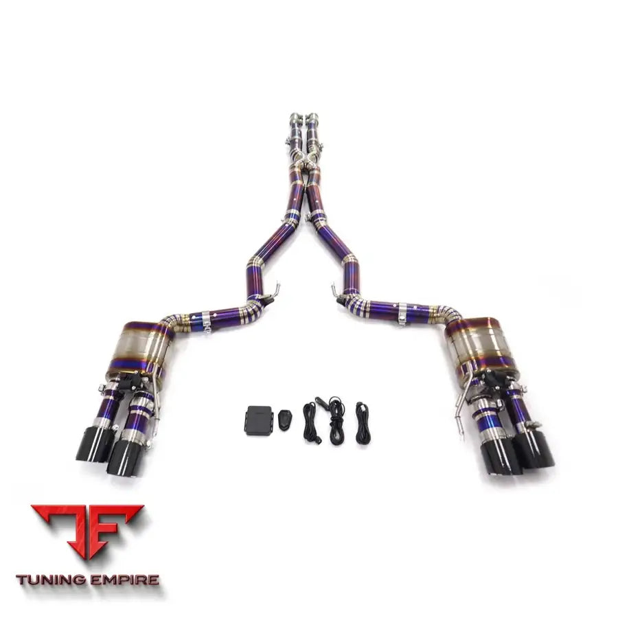 FORD MUSTANG GT 5.0L TITANIUM CATBACK RAZOR EXHAUST WITH MUFFLER VALVE