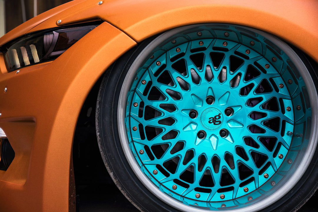FORD MUSTANG GT WIDEBODY on custom forged wheels