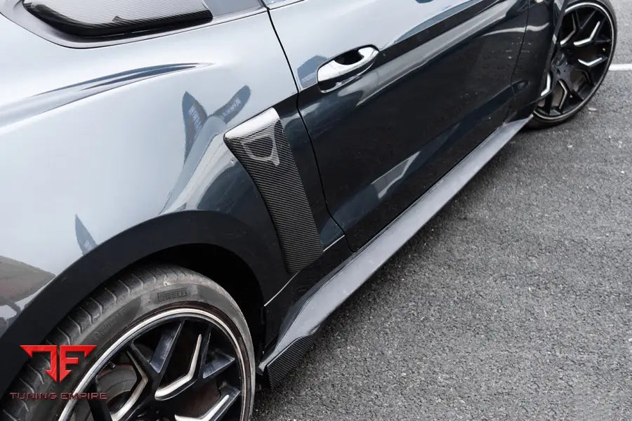 FORD MUSTANG RSH STYLE CARBON FIBER QUARTER PANEL SIDE SCOOPS BSD