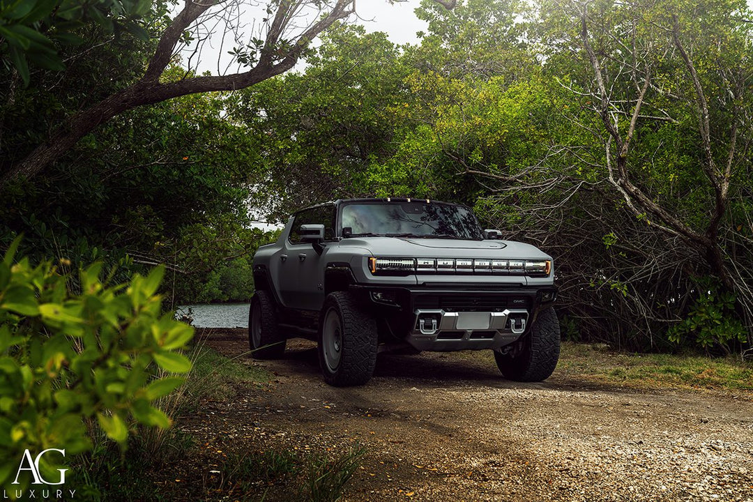 GMC Hummer EV on custom forged wheels