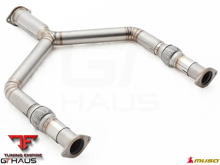 GTHAUS Mid Pipe for Infiniti Q60 Coupe 2017+ Front Y-Pipe Collector Section