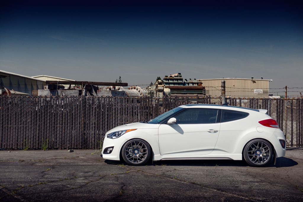 HYUNDAI VELOSTER TURBO on custom forged wheels