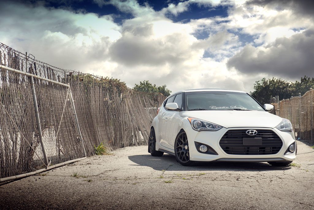 HYUNDAI VELOSTER TURBO on custom forged wheels