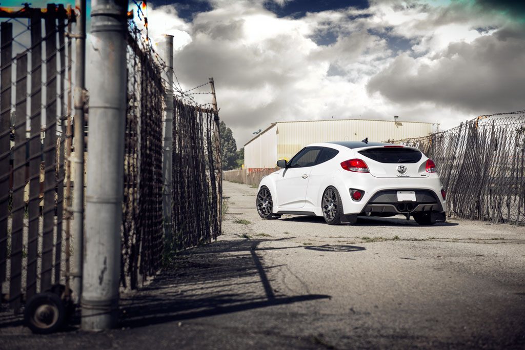 HYUNDAI VELOSTER TURBO on custom forged wheels