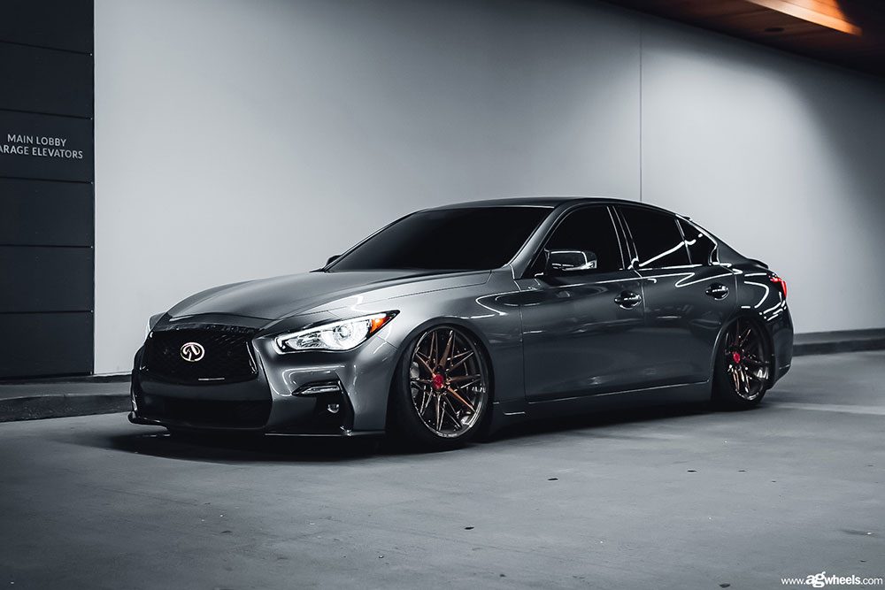 INFINITI Q50S on custom forged wheels