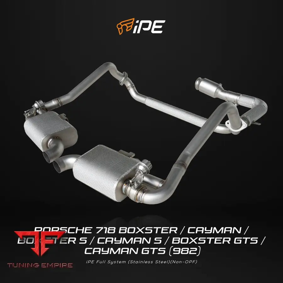 IPE PORSCHE 718 BOXSTER / CAYMAN / BOXSTER S / CAYMAN S / BOXSTER GTS / CAYMAN GTS (982) EXHAUST SYSTEM
