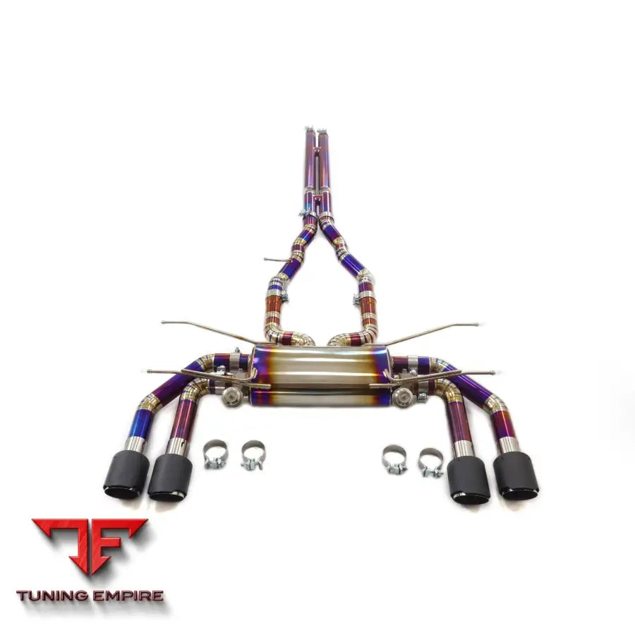JAGUAR F-TYPE 3.0T TITANIUM CATBACK RAZOR EXHAUST MUFFLER WITH VACUUM VALVE