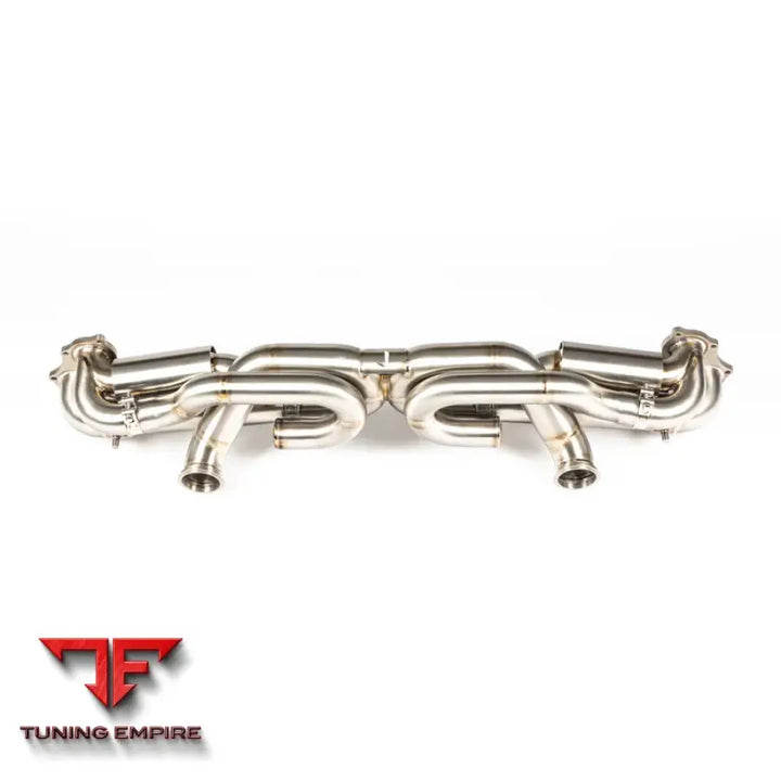 JCR PORSCHE TITANIUM VALVED RACE PIPE (SILENCED) EXHAUST SYSTEM