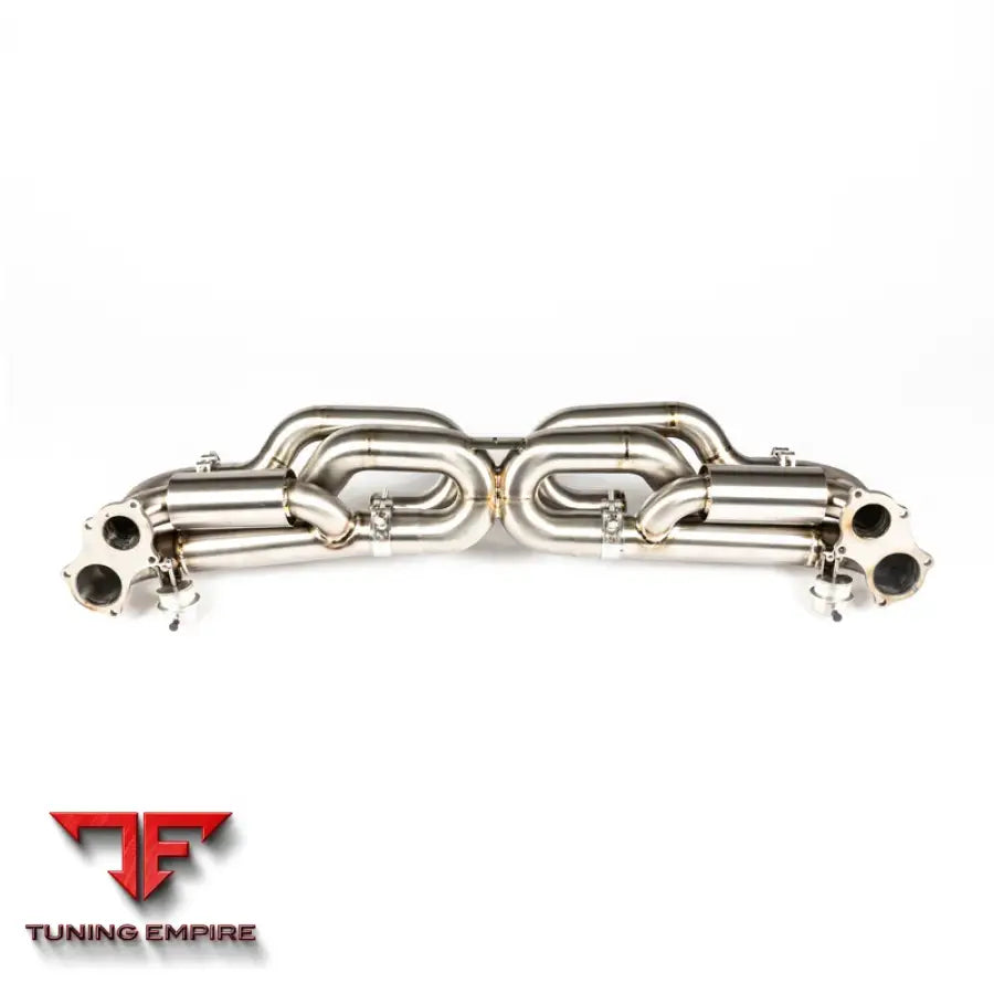 JCR PORSCHE TITANIUM VALVED RACE PIPE (SILENCED) EXHAUST SYSTEM