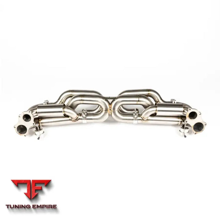 JCR PORSCHE TITANIUM VALVED RACE PIPE (SILENCED) EXHAUST SYSTEM