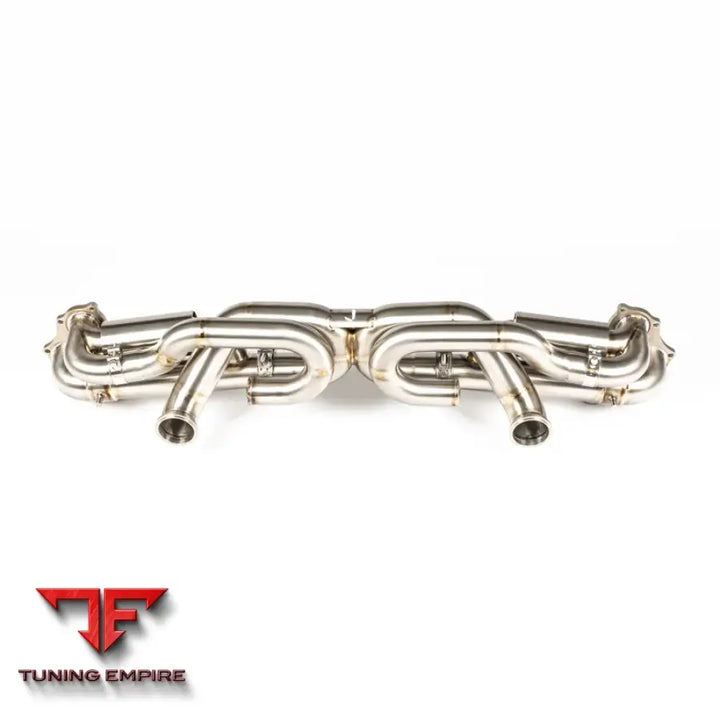 JCR PORSCHE TITANIUM VALVED RACE PIPE (SILENCED) EXHAUST SYSTEM
