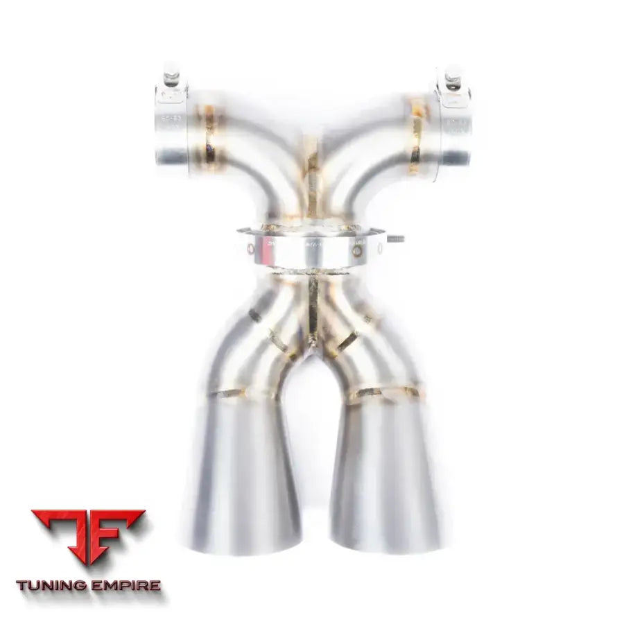 JCR PORSCHE 981 GT4 TITANIUM TIPS (MEGAPHONE) EXHAUST SYSTEM
