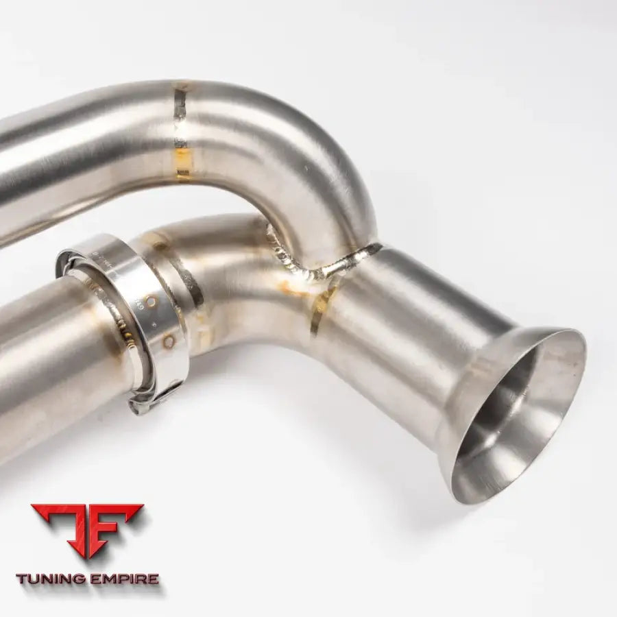 JCR PORSCHE 991.1 GT3 TITANIUM SIDE SILENCER BYPASS (NON VALVED) EXHAUST SYSTEM