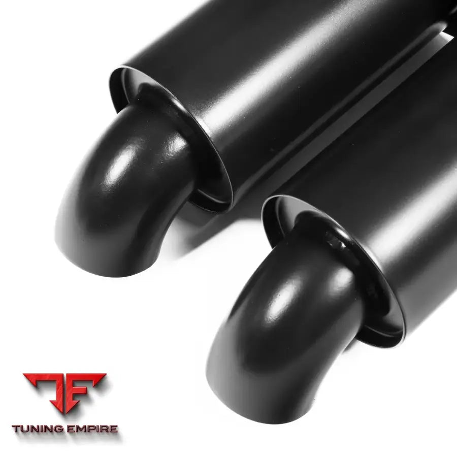 JCR PORSCHE992 GT3 - OEM REPLACEMENT TITANIUM TIPS (SILENCED - BLACK COATED) EXHAUST SYSTEM