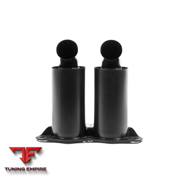 JCR PORSCHE992 GT3 - OEM REPLACEMENT TITANIUM TIPS (SILENCED - BLACK COATED) EXHAUST SYSTEM