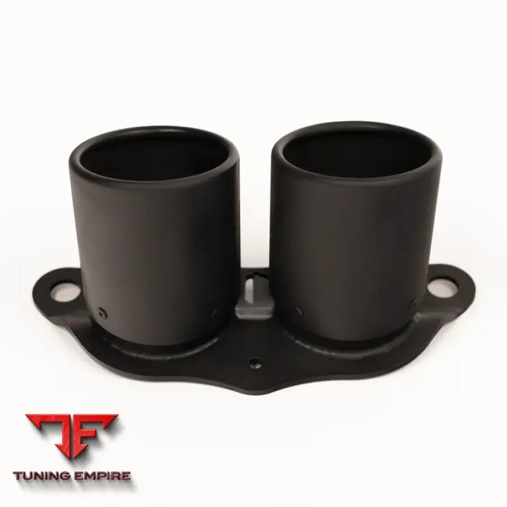 JCR PORSCHE OEM REPLACEMENT INCO/TI TIPS (ROLLED - BLACK COATED)