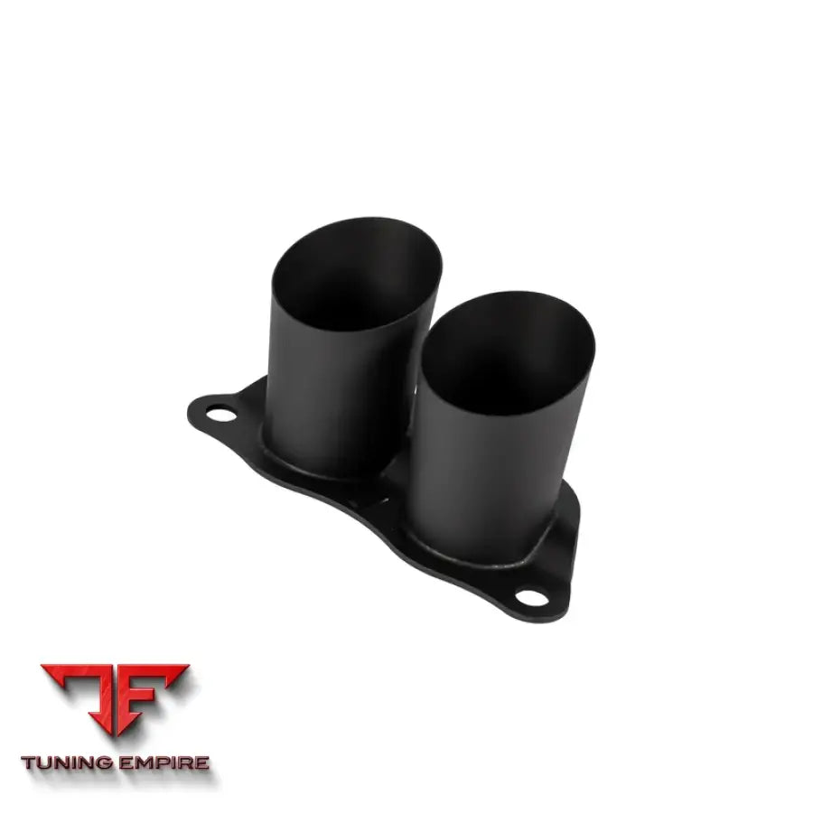 JCR PORSCHE OEM REPLACEMENT TITANIUM TIPS (MEGAPHONE - BLACK COATED)