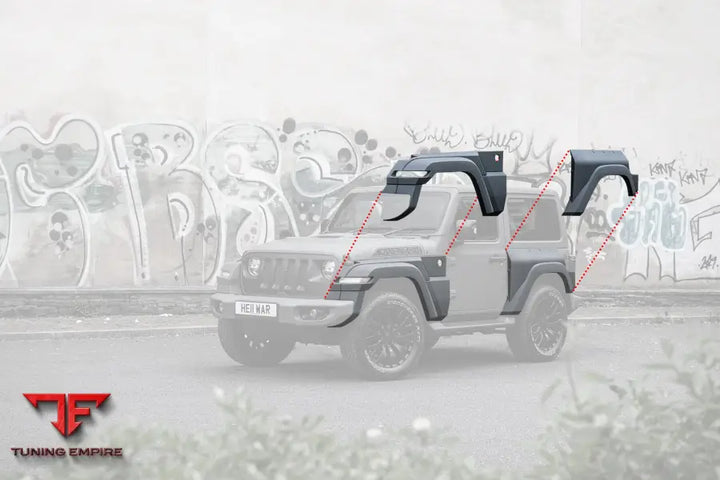 JEEP WRANGLER JL 2 DOOR BLACK HAWK BODY KIT 2018Y
