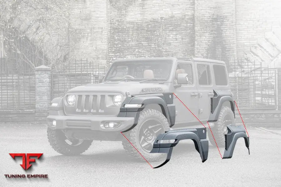 JEEP WRANGLER JL 4 DOOR BLACK HAWK BODY KIT 2018Y