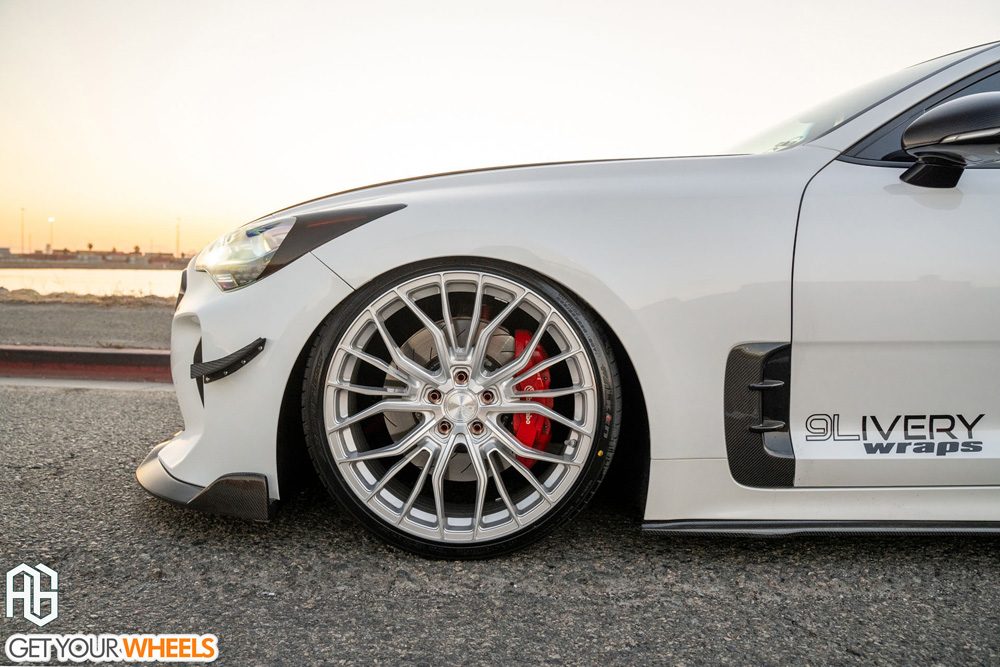 KIA STINGER GT on custom forged wheels