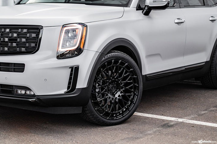 KIA TELLURIDE on custom forged wheels